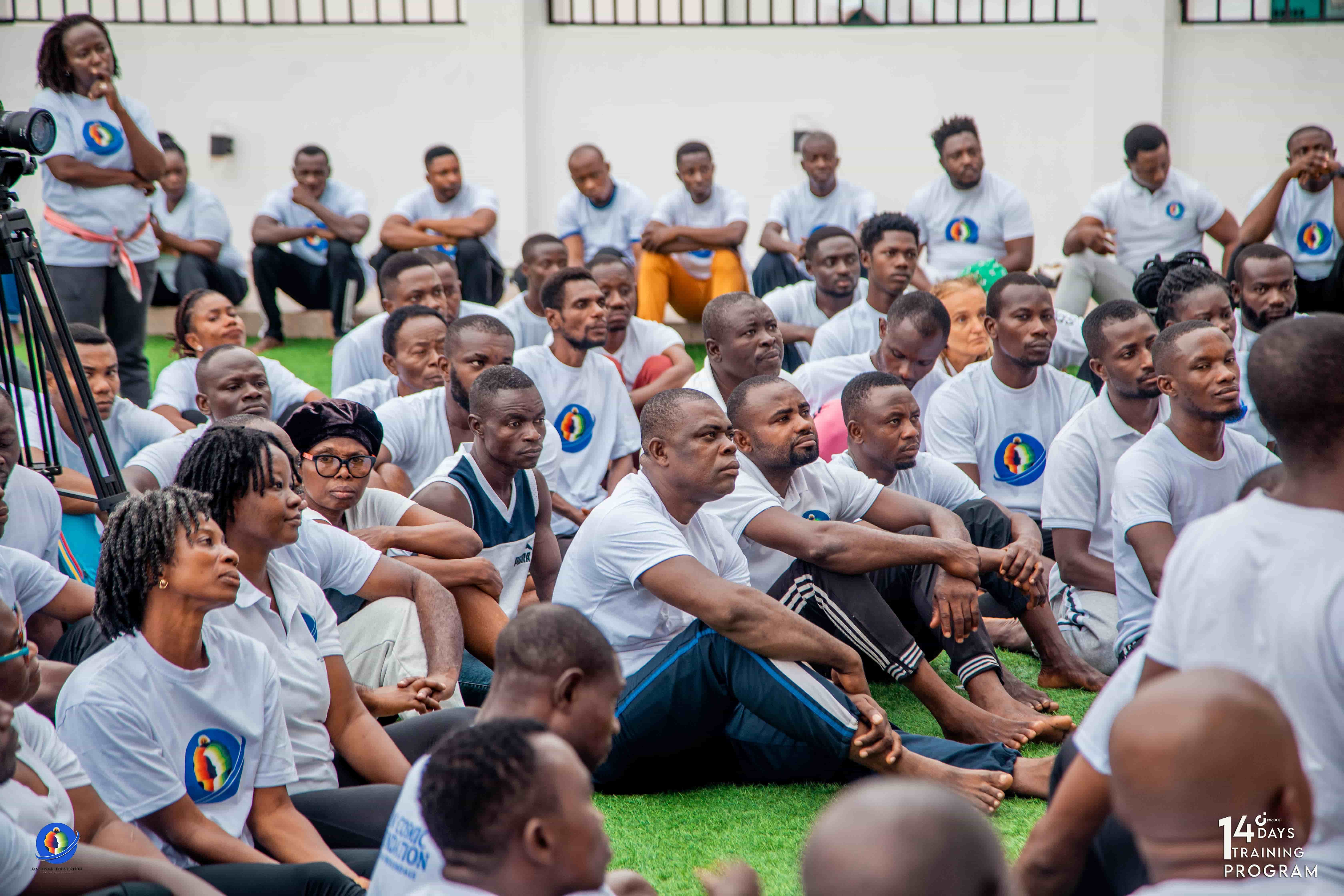 Students gathered at Jan Cosmic Foundation